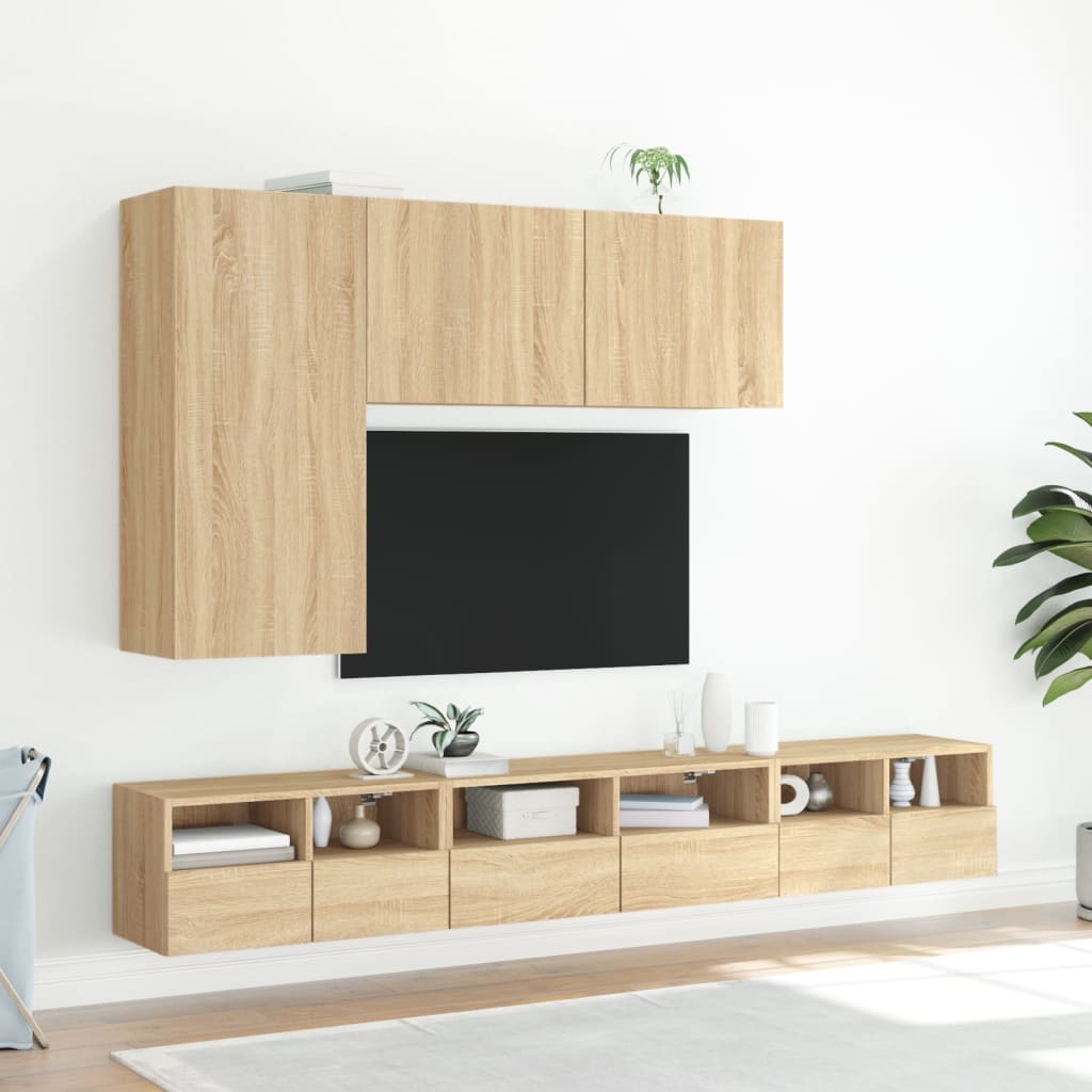 Tv Wall Cabinet 60X30X30 Cm Engineered Wood