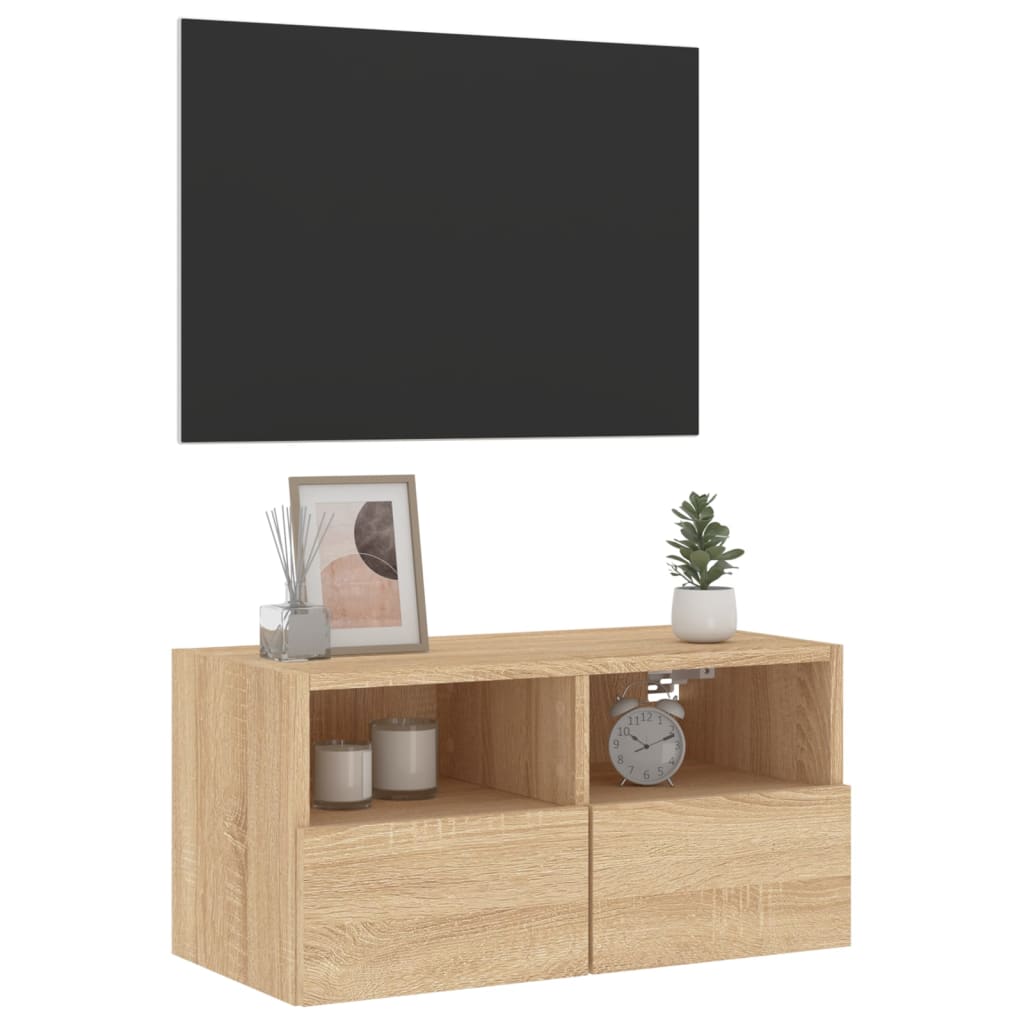 Tv Wall Cabinet 60X30X30 Cm Engineered Wood