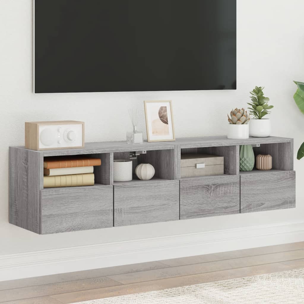 Tv Wall Cabinet 60X30X30 Cm Engineered Wood