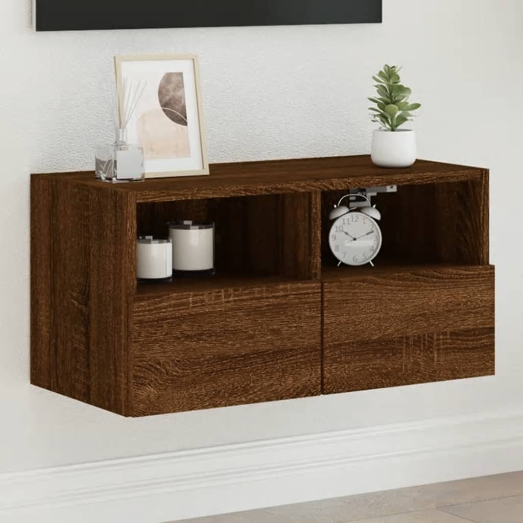 Tv Wall Cabinet 60X30X30 Cm Engineered Wood