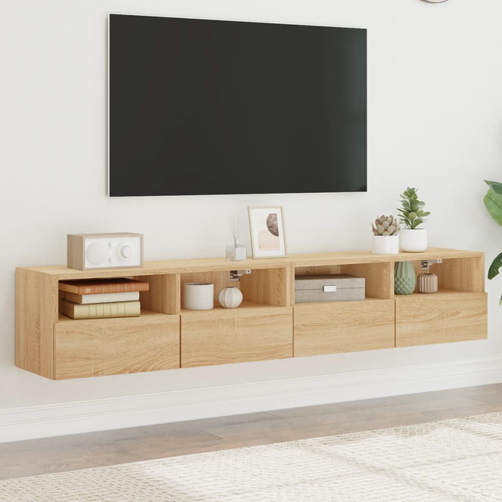 Tv Wall Cabinet 60X30X30 Cm Engineered Wood