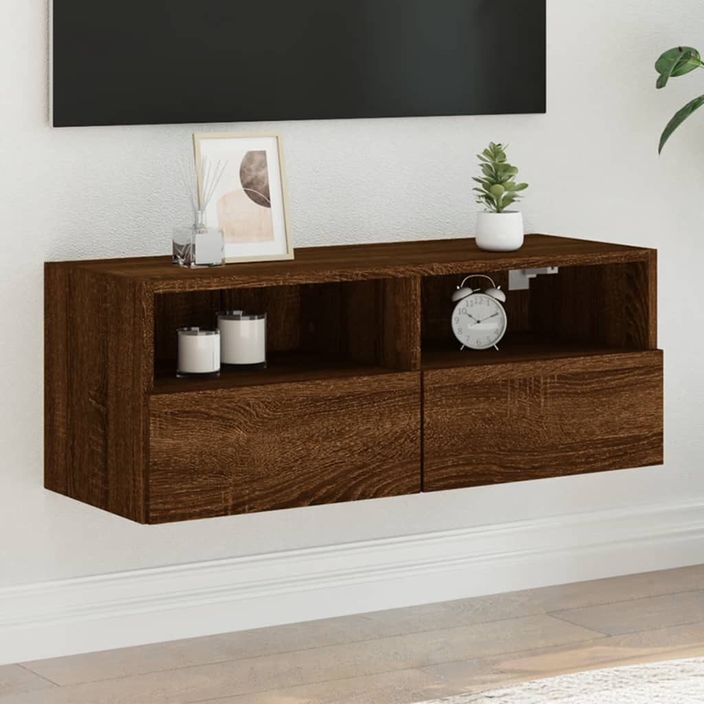 Tv Wall Cabinet 60X30X30 Cm Engineered Wood
