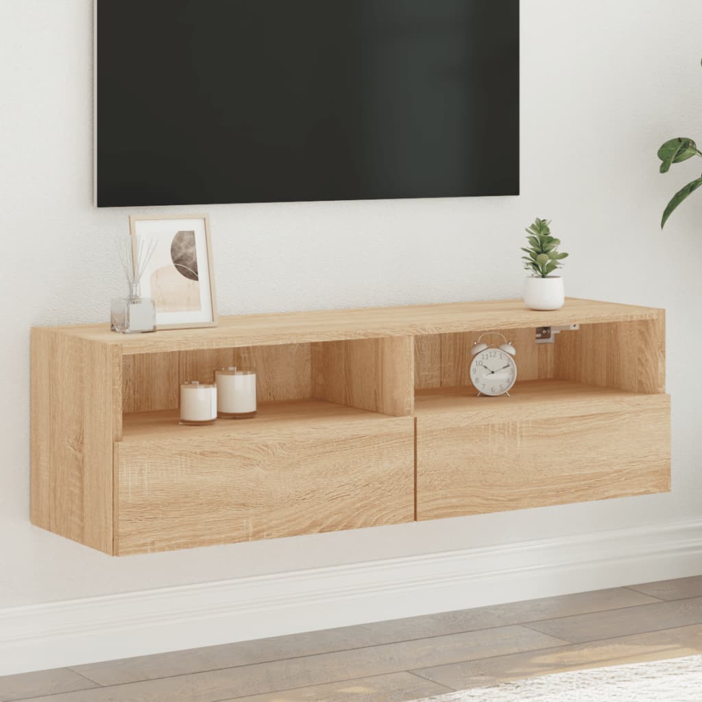 Tv Wall Cabinet 60X30X30 Cm Engineered Wood