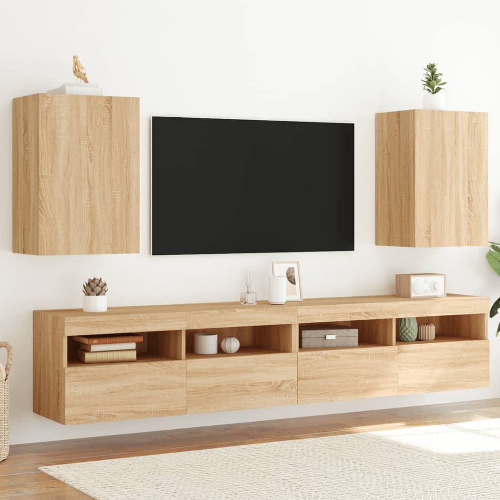 Tv Wall Cabinet 40.5X30X Engineered Wood