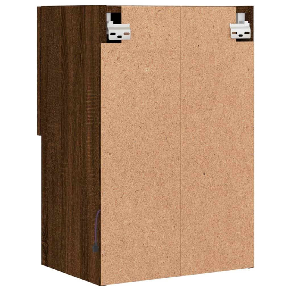 Tv Cabinet With Led Lights 40.5X30X Brown Oak