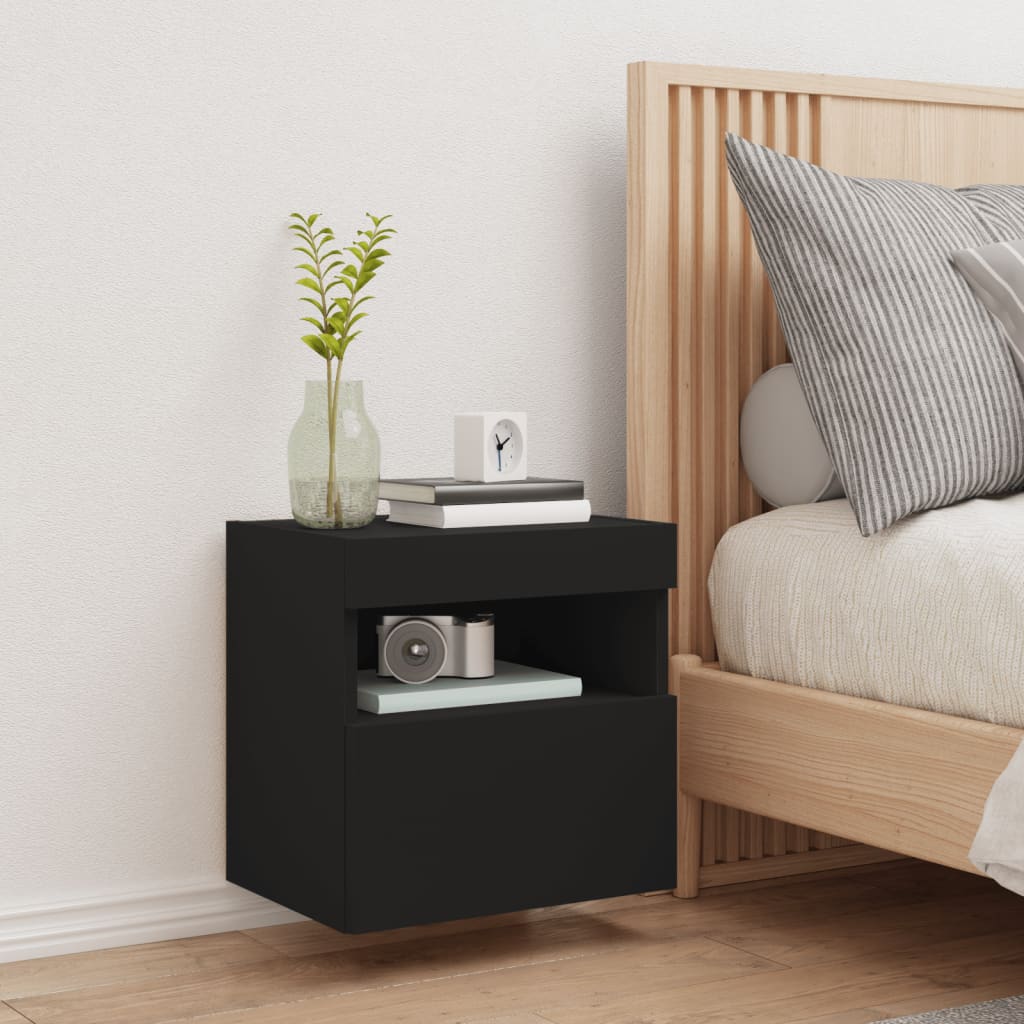 Tv Wall Cabinet With Led Lights 40X30X