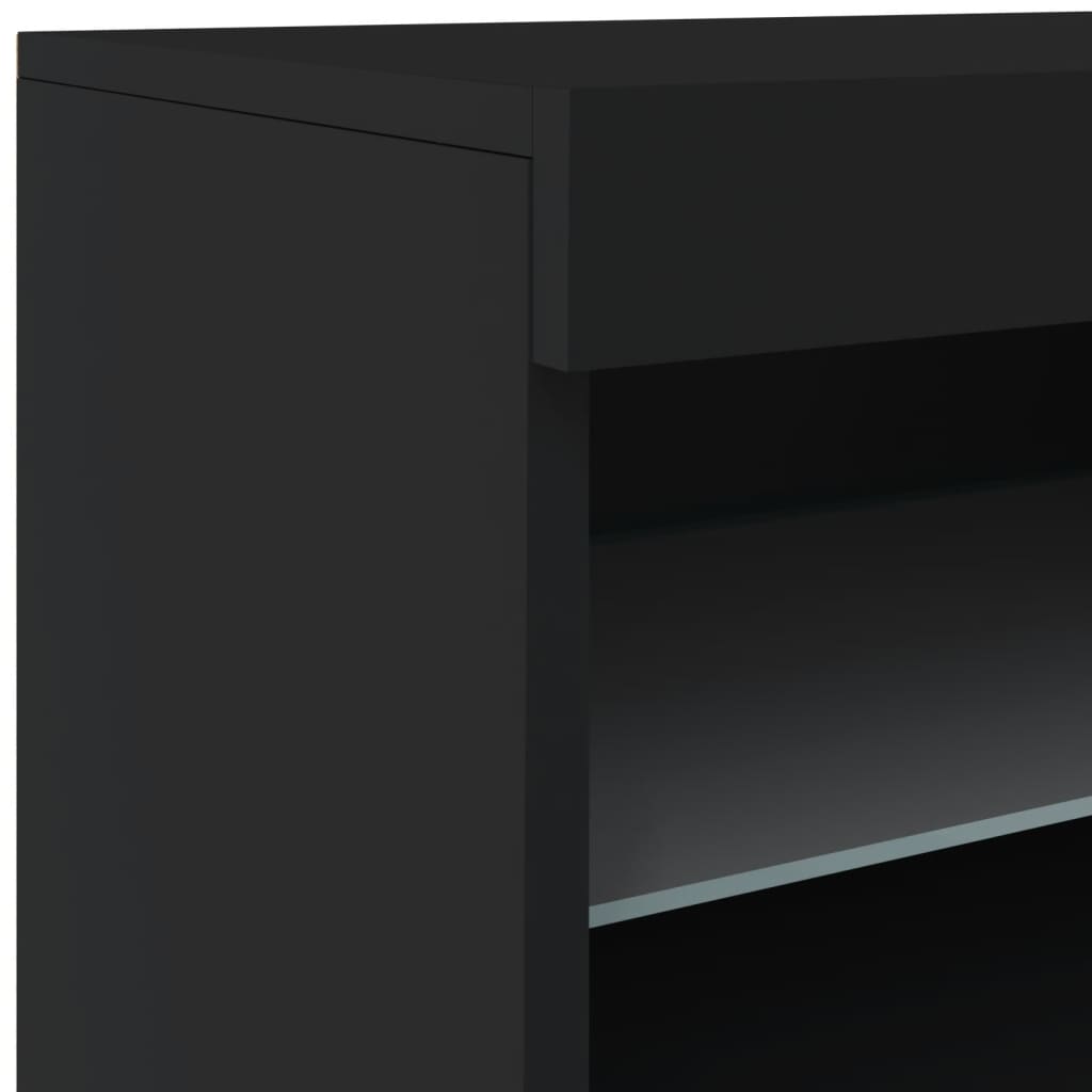 Sideboard With Led Lights 123X37X67 Cm