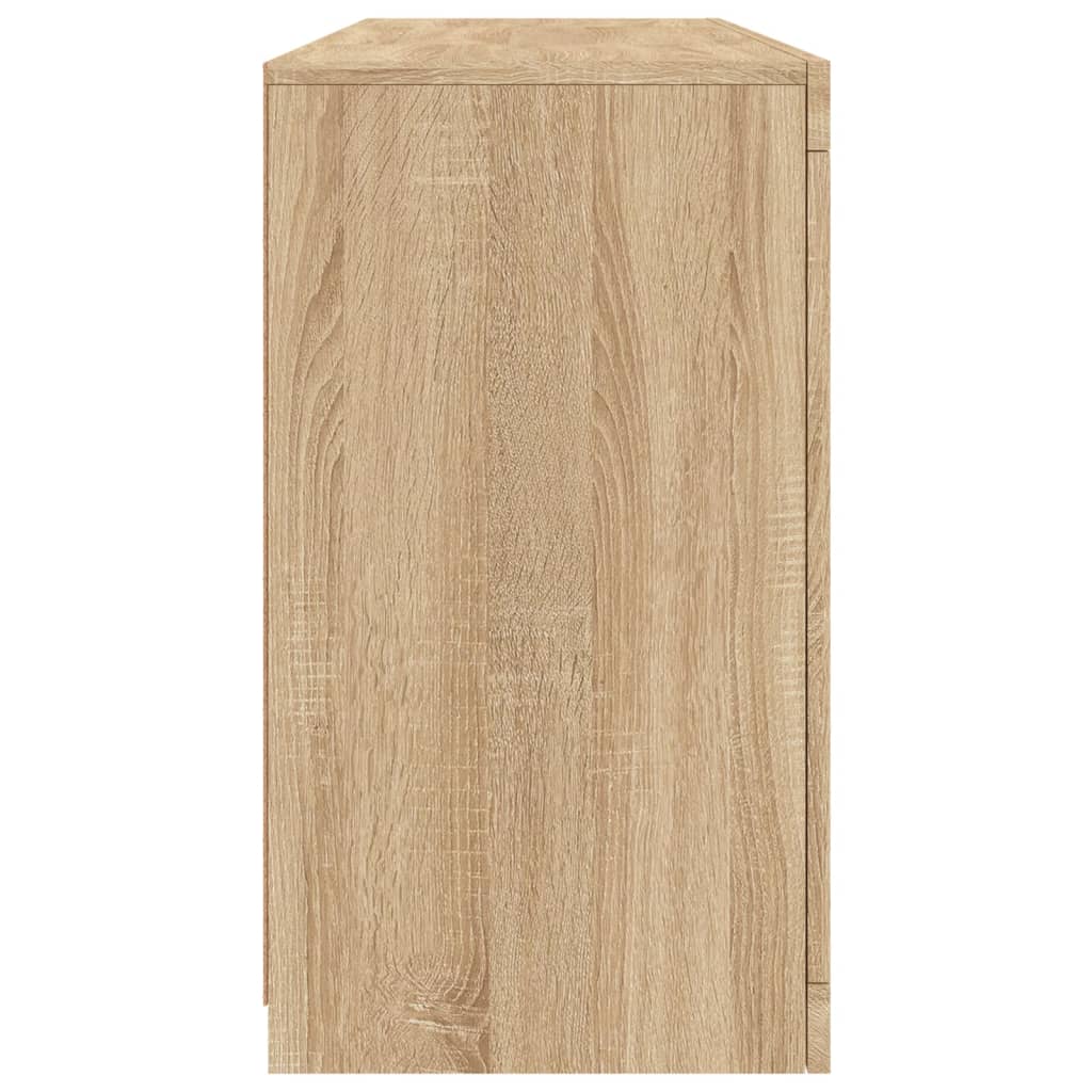 Sideboard With Led Lights 142.5X37X67 Cm