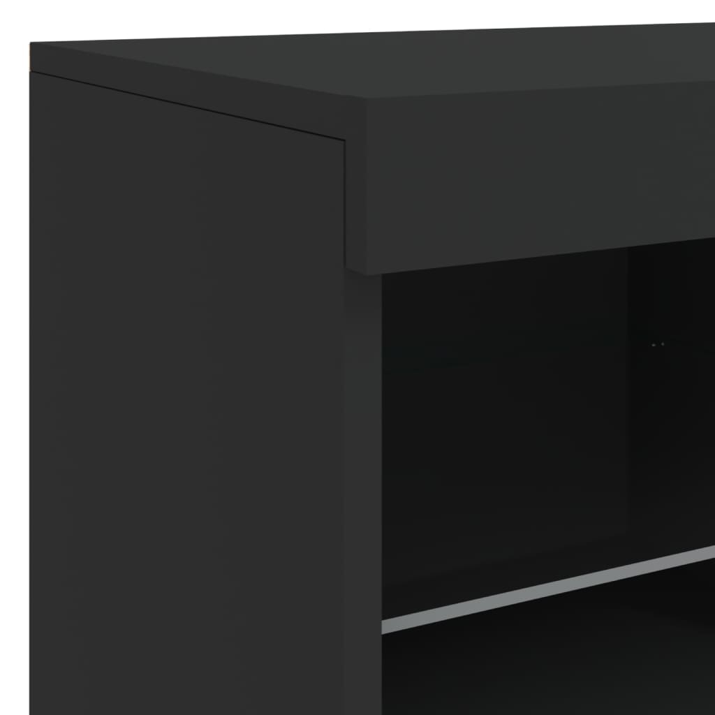 Sideboard With Led Lights 163X37X67 Cm