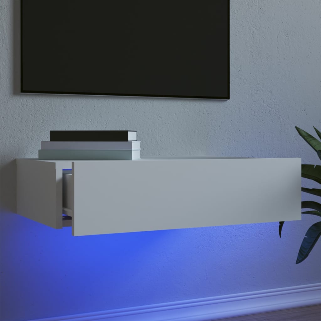 Tv Cabinet With Led Lights 120X35X15.5 Cm