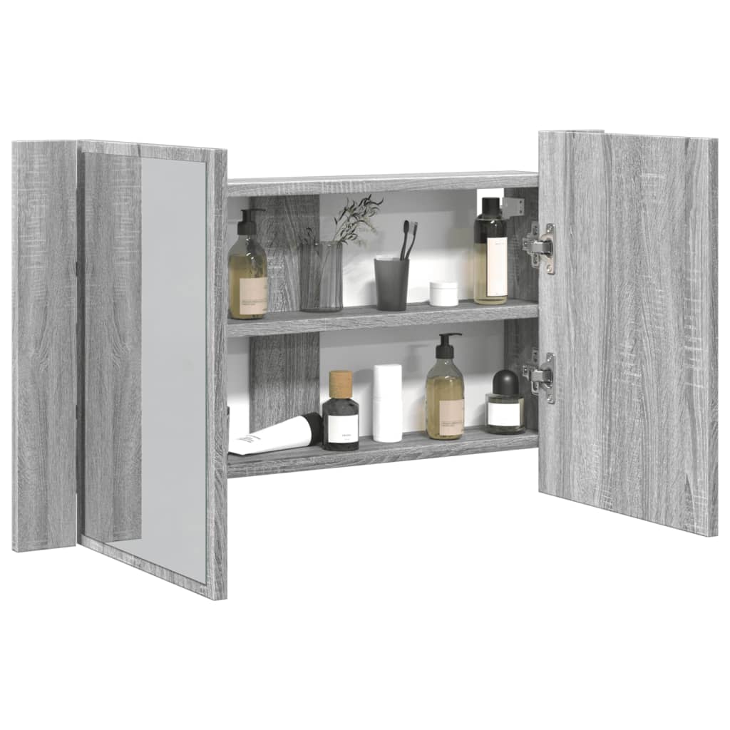 Led Bathroom Mirror Cabinet 80X12X45 Cm Acrylic