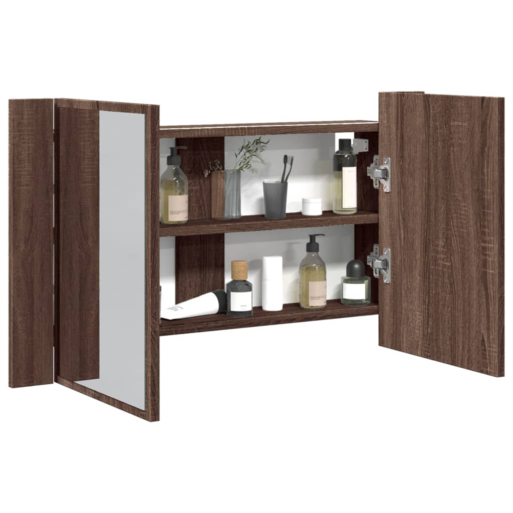 Led Bathroom Mirror Cabinet 80X12X45 Cm Acrylic