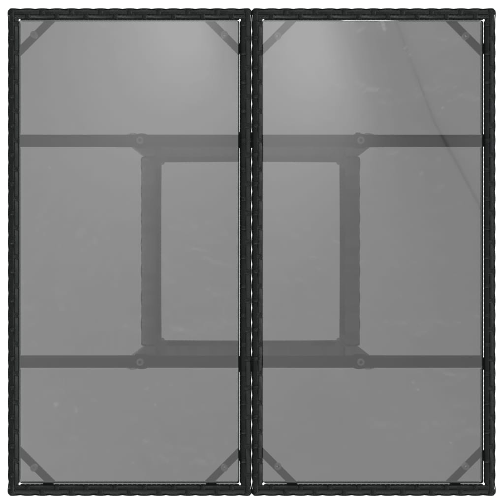 Garden Table With Top 80X80X75 Cm Poly Rattan