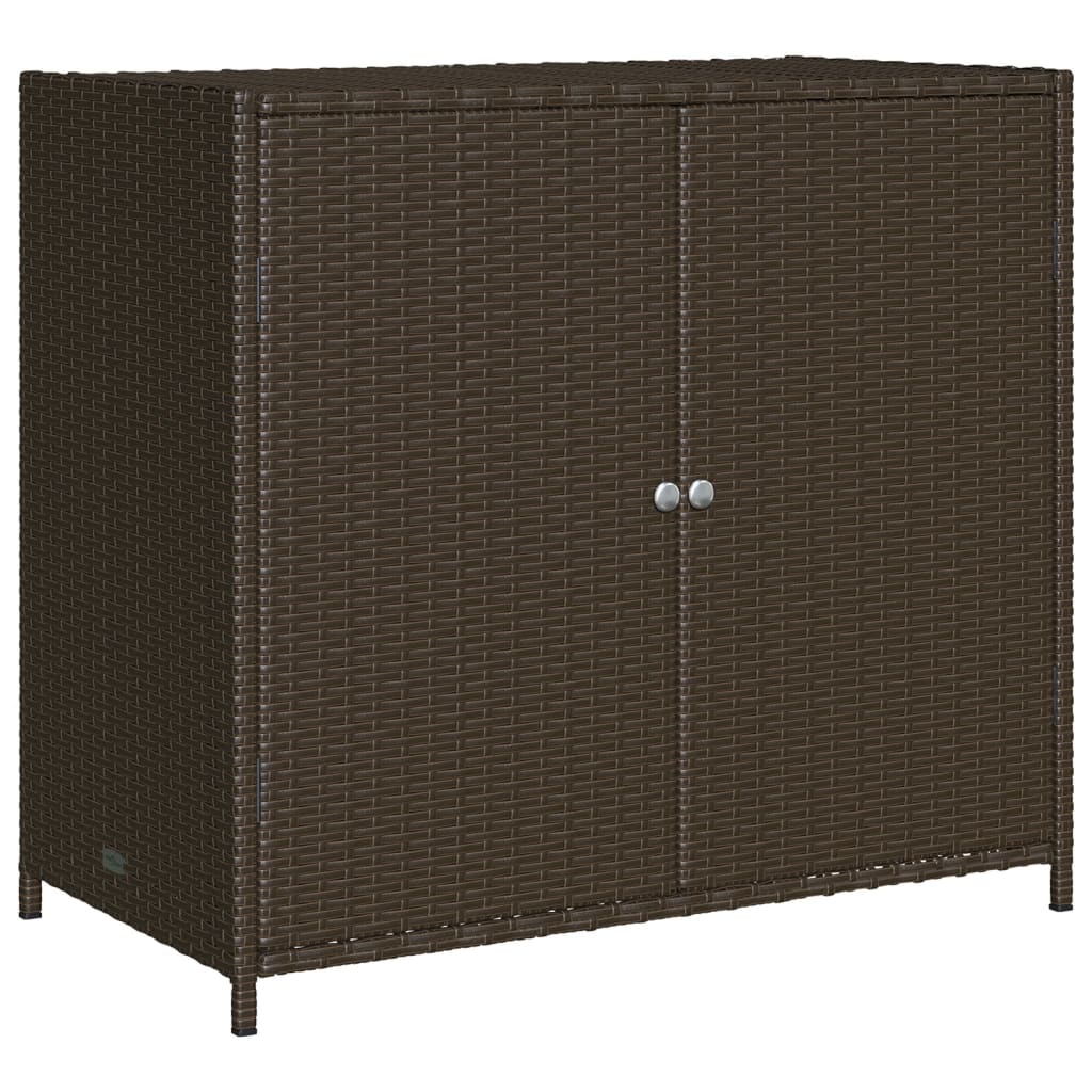 Garden Storage Cabinet 83X45X76 Cm Poly Rattan