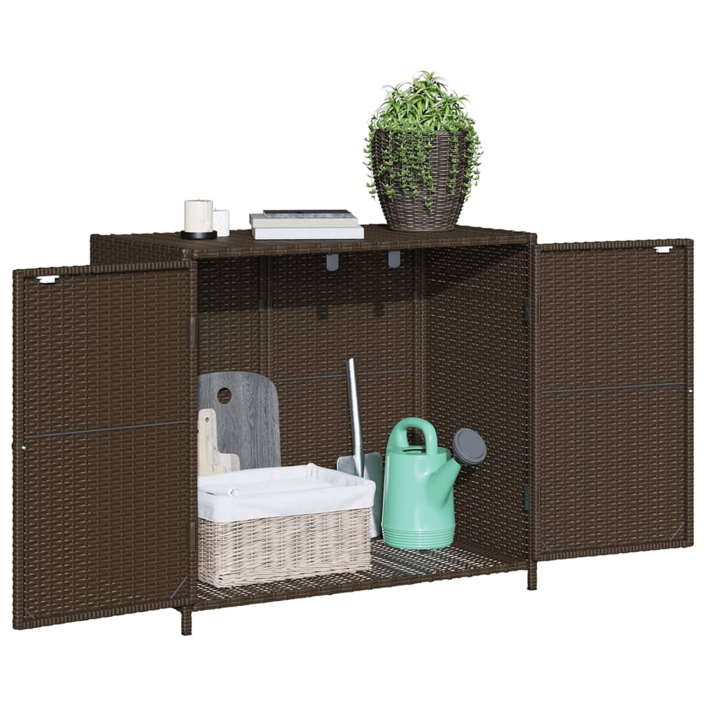 Garden Storage Cabinet 83X45X76 Cm Poly Rattan