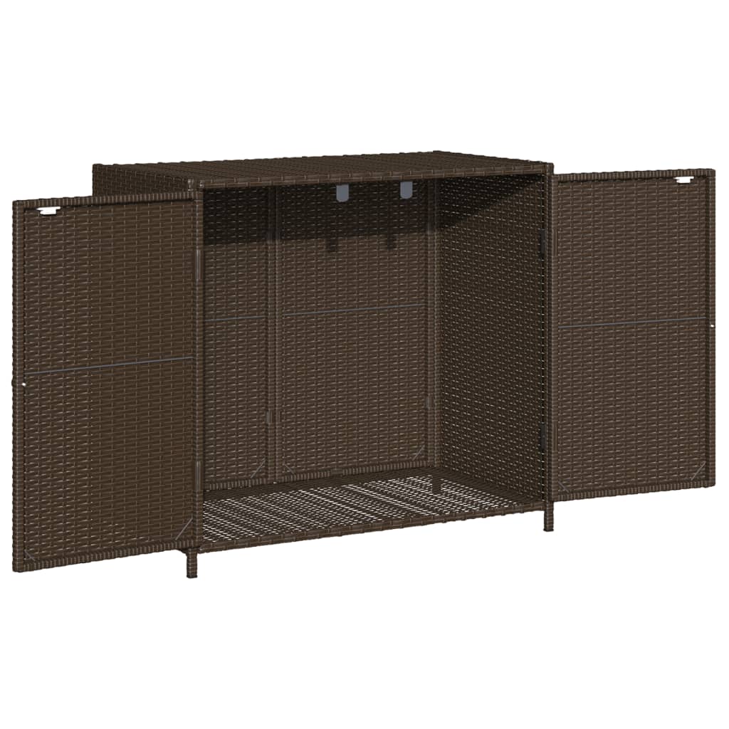 Garden Storage Cabinet 83X45X76 Cm Poly Rattan