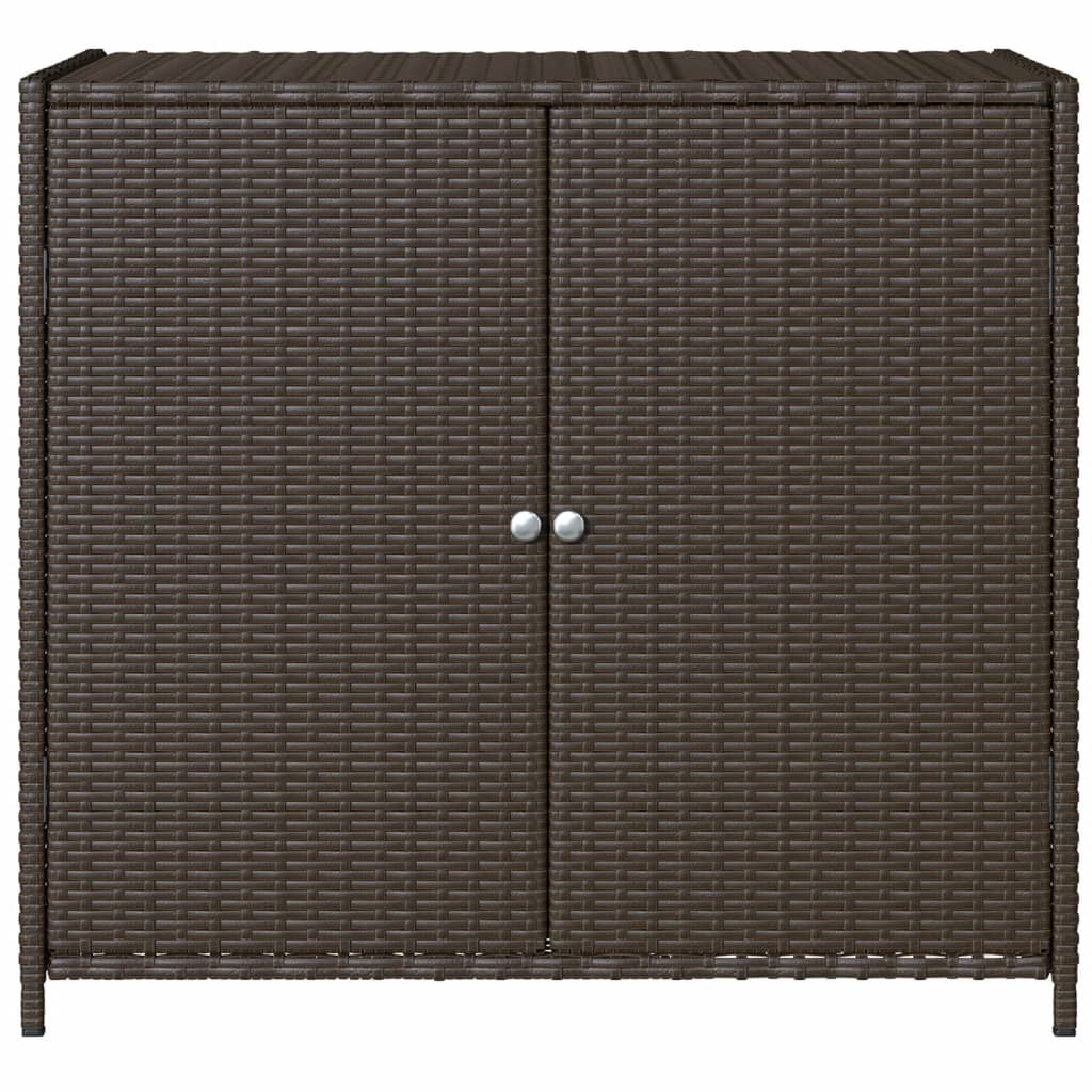 Garden Storage Cabinet 83X45X76 Cm Poly Rattan