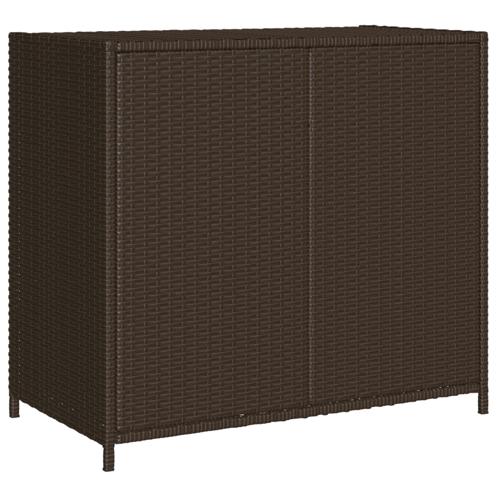 Garden Storage Cabinet 83X45X76 Cm Poly Rattan