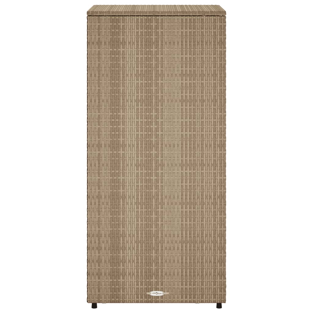 Garden Storage Cabinet 50X55X115 Cm Poly Rattan