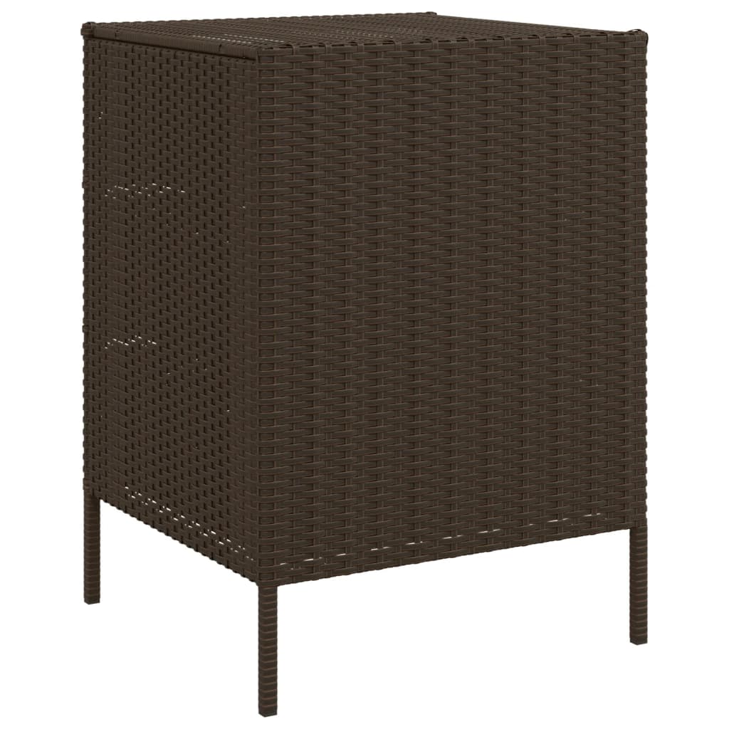 Garden Storage Cabinet Poly Rattan