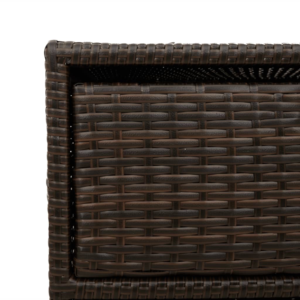 Garden Storage Cabinet Poly Rattan