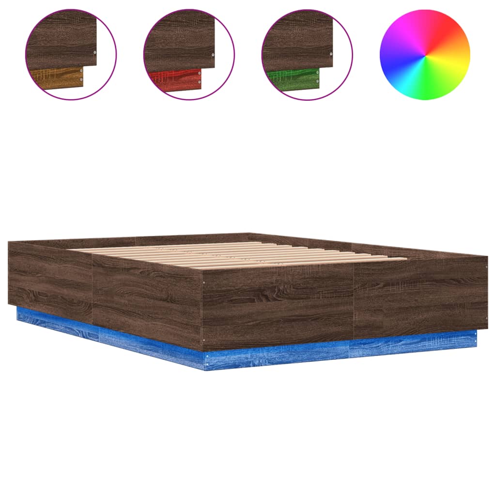 Bed Frame With Led Without Mattress
