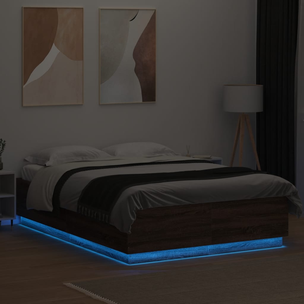 Bed Frame With Led Without Mattress