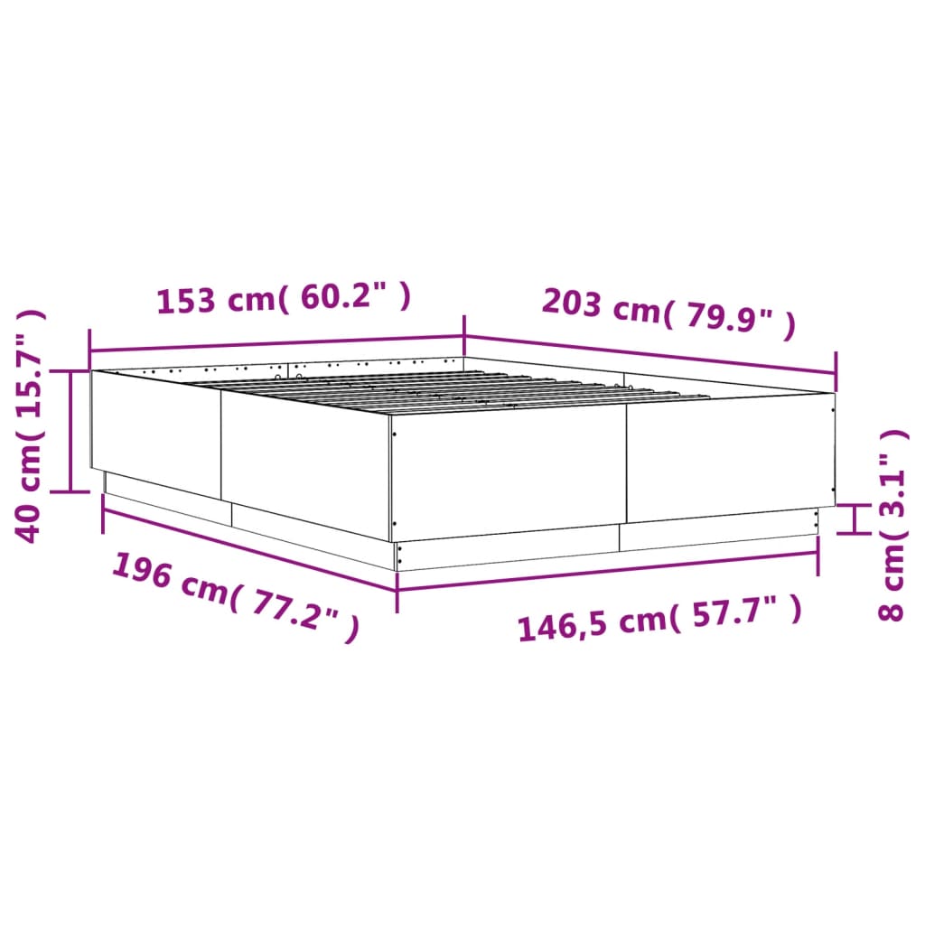 Bed Frame Without Mattress King Size