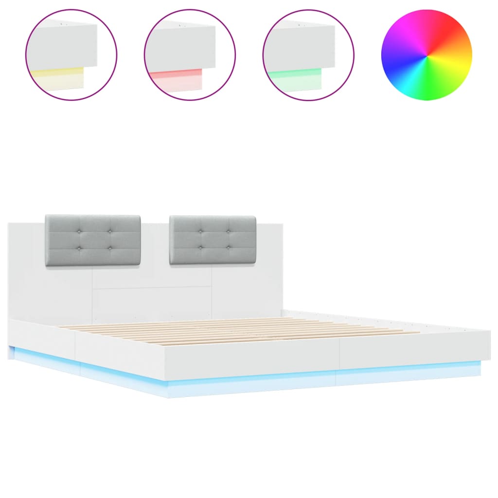 Bed Frame With Led Without Mattress