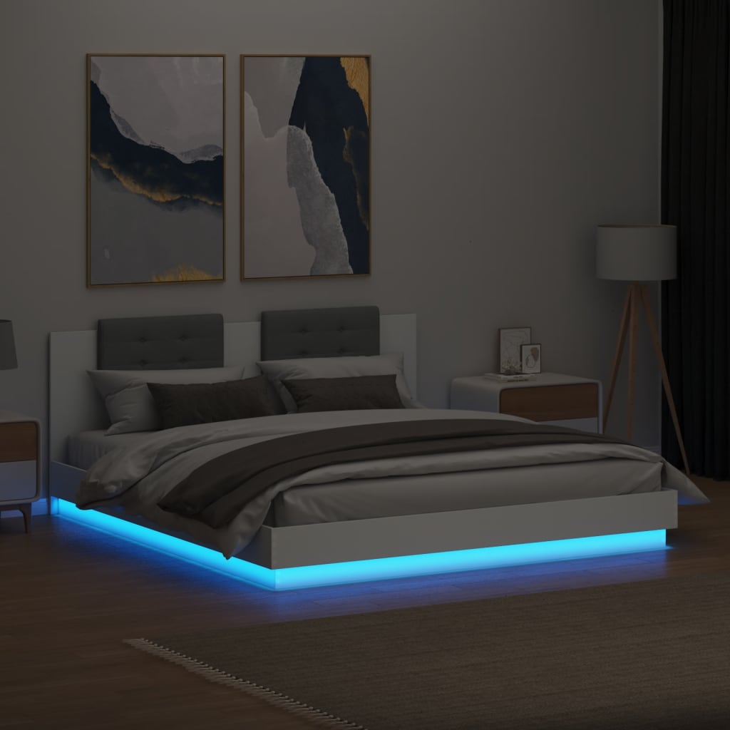 Bed Frame With Led Without Mattress