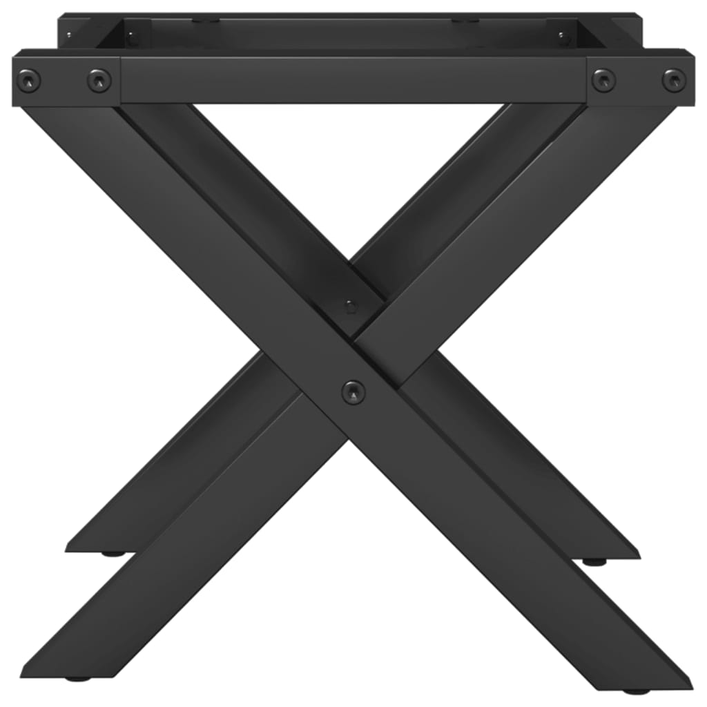 Coffee Table Legs X-Frame 40X40X33 Cm Steel