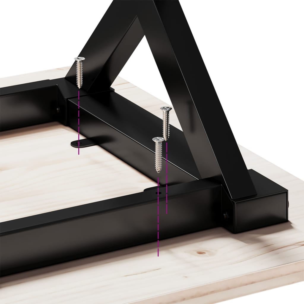 Coffee Table Legs X-Frame 40X40X33 Cm Steel