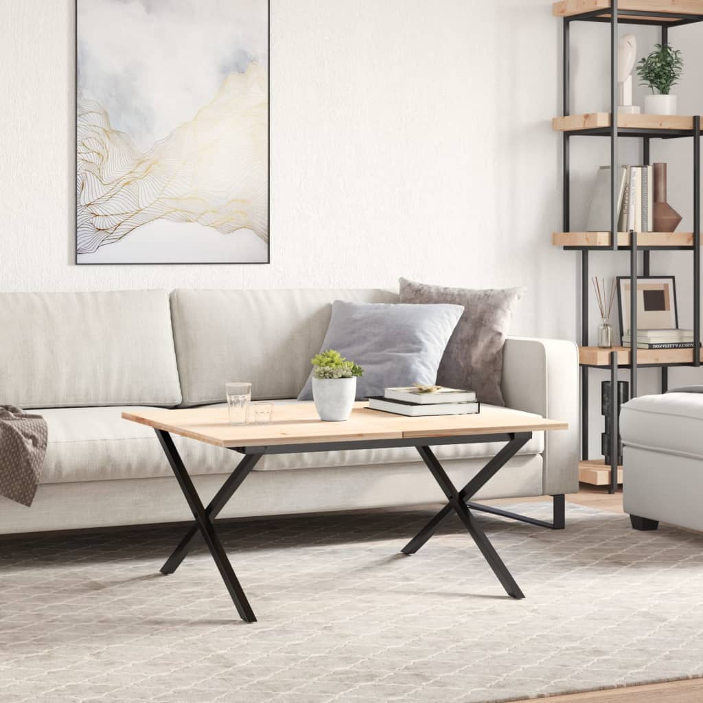 Coffee Table Legs X-Frame 70X60X43 Cm Steel