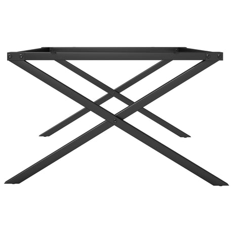 Coffee Table Legs X-Frame 70X60X43 Cm Steel