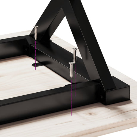 Coffee Table Legs X-Frame 70X60X43 Cm Steel