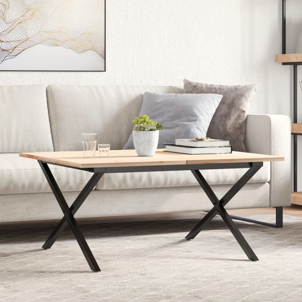Coffee Table Legs X-Frame 70X60X43 Cm Steel
