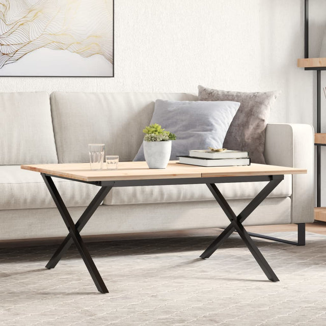 Coffee Table Legs X-Frame 70X60X43 Cm Steel