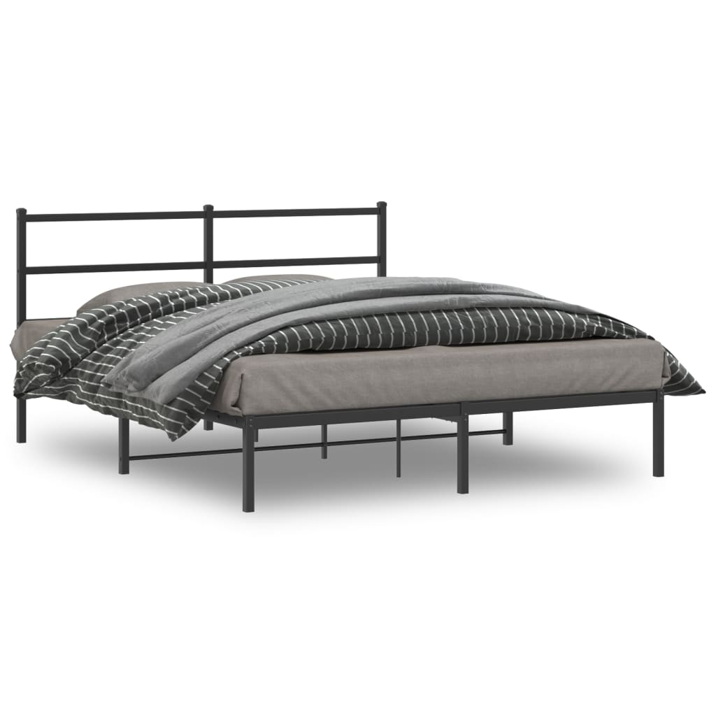 Metal Bed Frame Without Mattress 140X200Cm