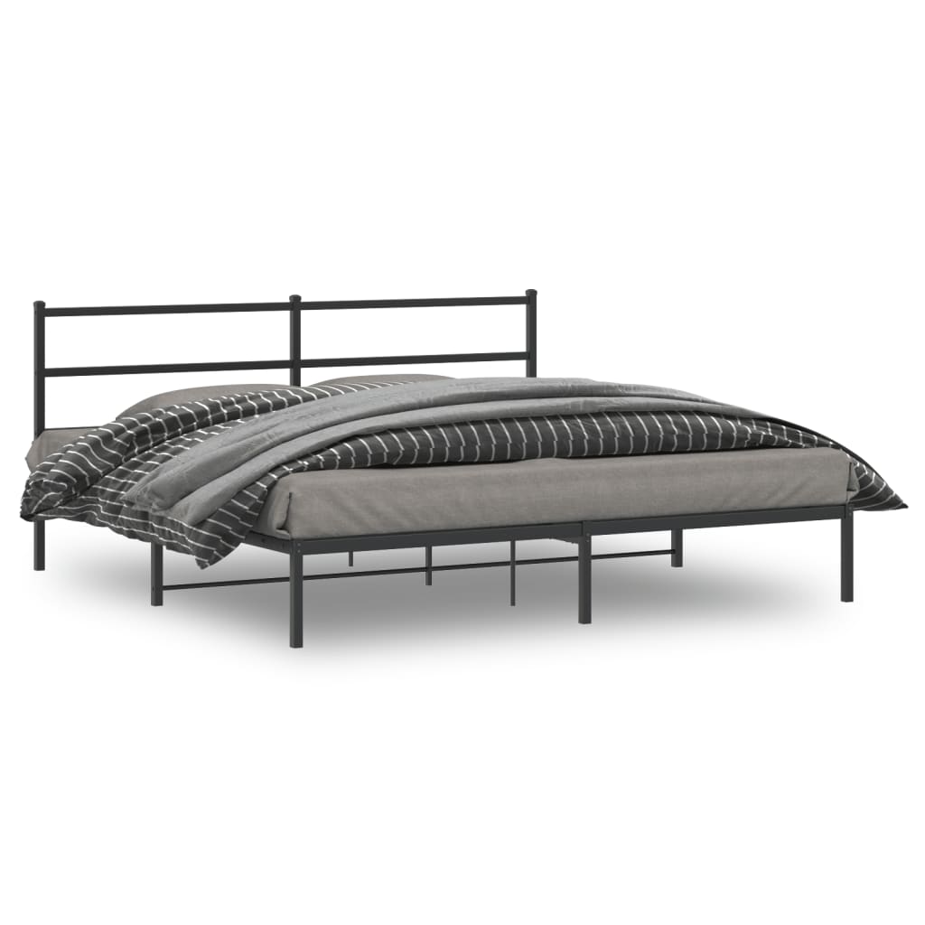 Metal Bed Frame Without Mattress 140X200Cm