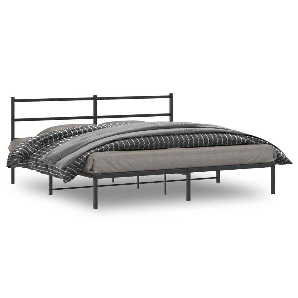 Metal Bed Frame Without Mattress 140X200Cm