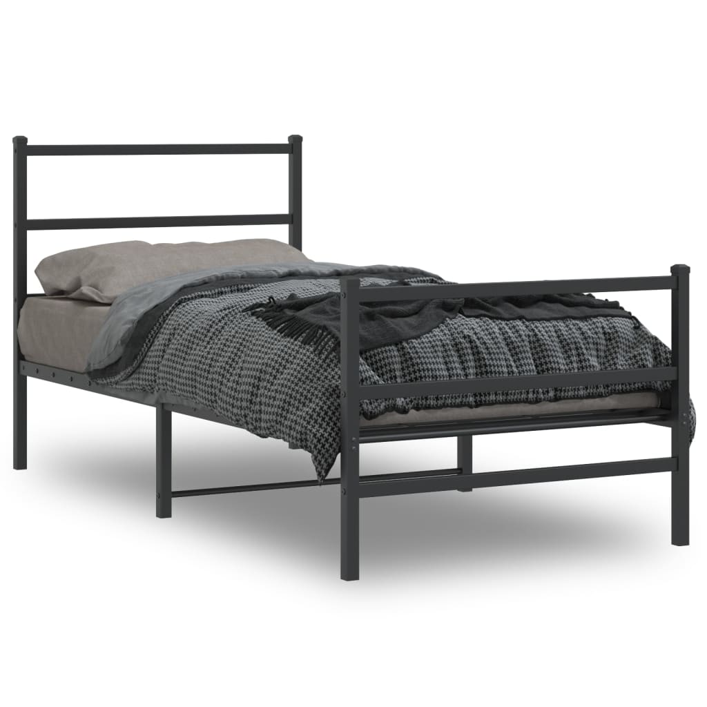 Metal Bed Frame Without Mattress 140X200Cm