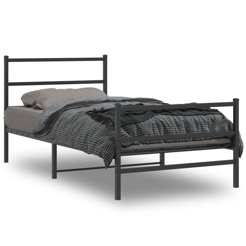 Metal Bed Frame Without Mattress 140X200Cm