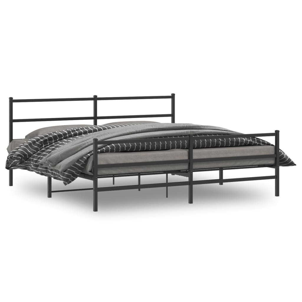 Metal Bed Frame Without Mattress 140X200Cm