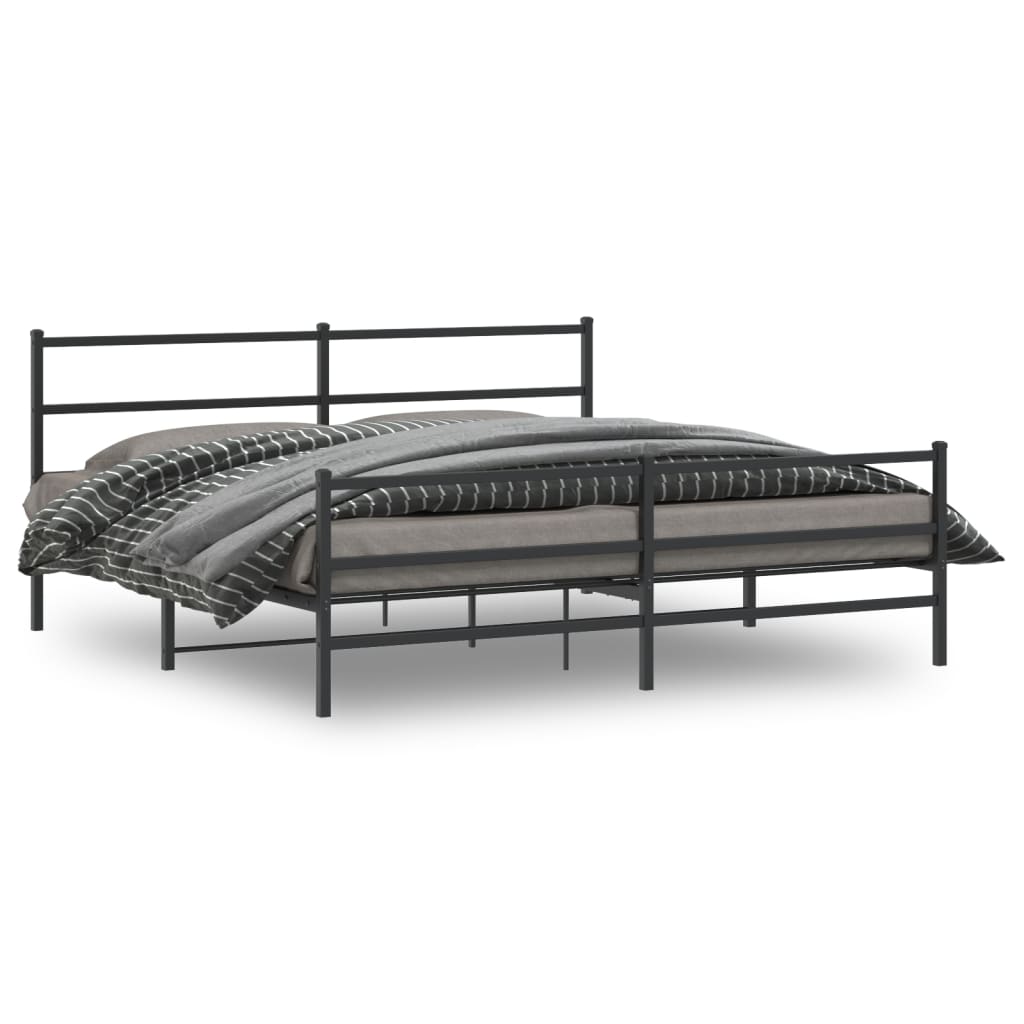 Metal Bed Frame Without Mattress 140X200Cm