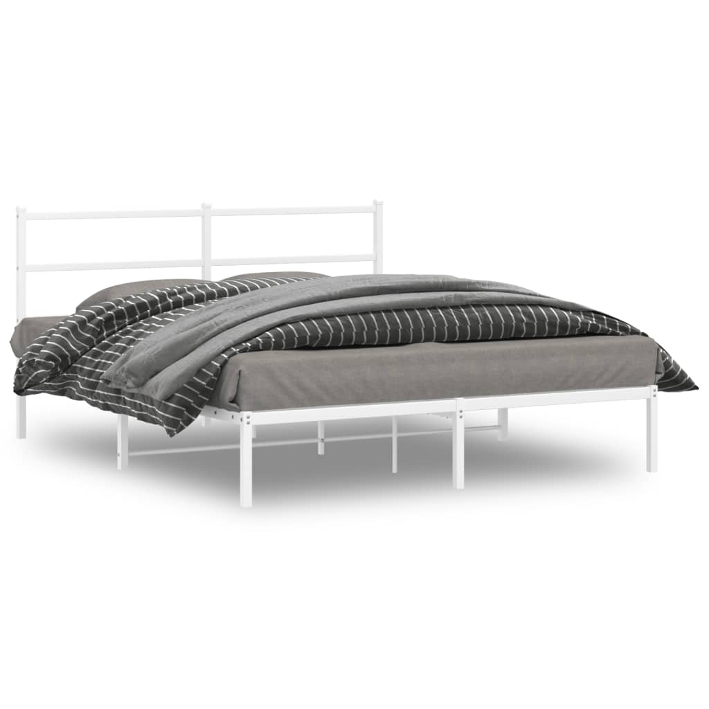 Metal Bed Frame Without Mattress 140X200Cm