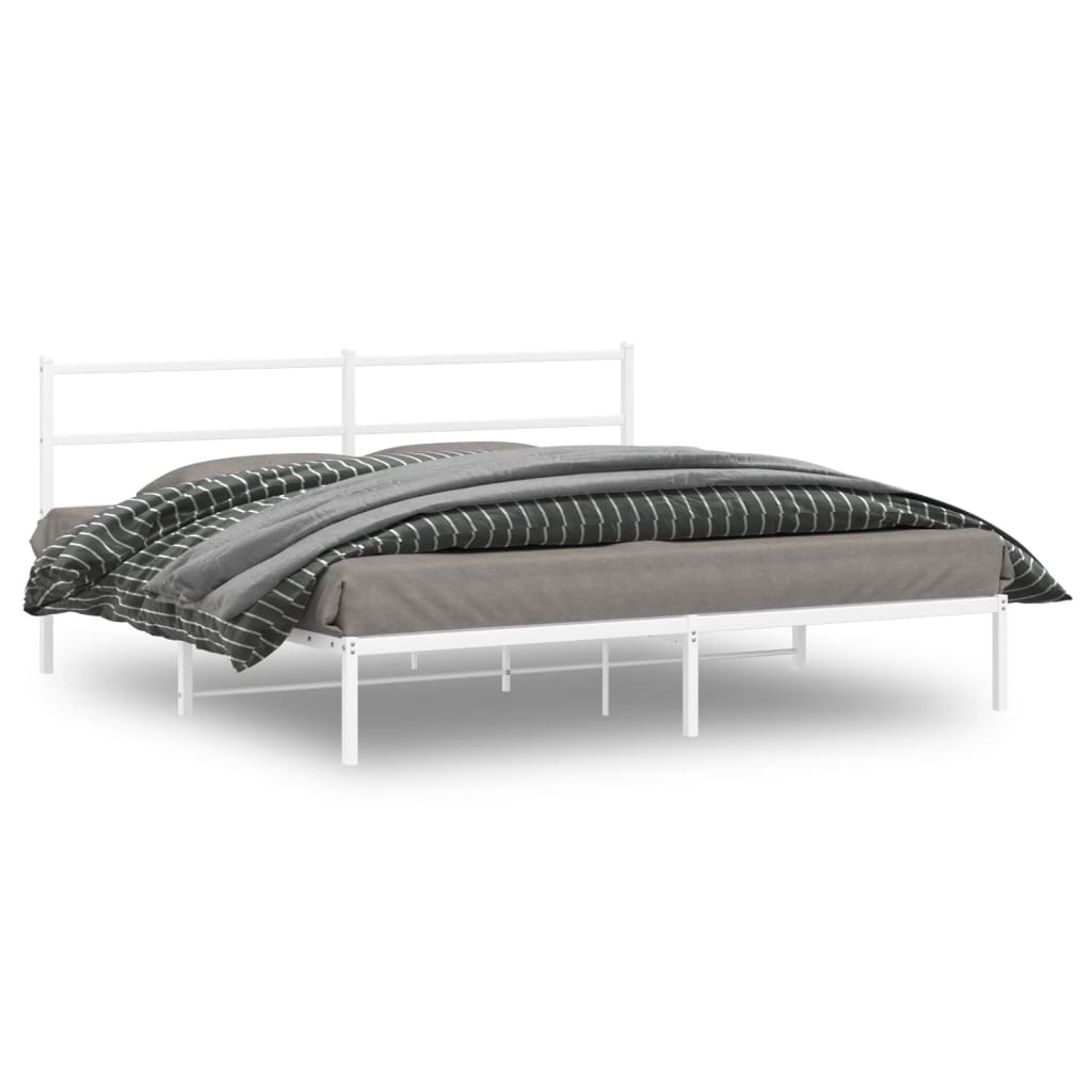 Metal Bed Frame Without Mattress 140X200Cm
