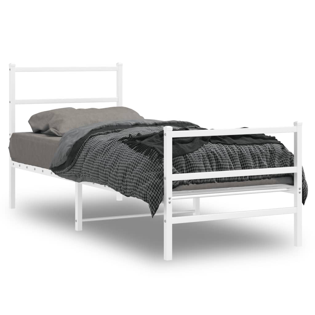 Metal Bed Frame Without Mattress 140X200Cm