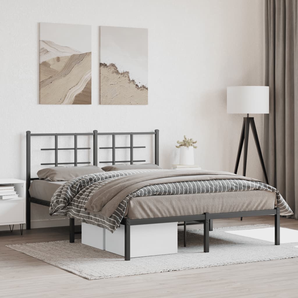 Metal Bed Frame Without Mattress 75X190Cm