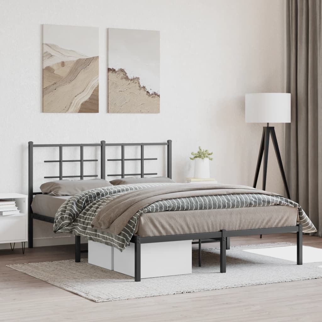 Metal Bed Frame Without Mattress 75X190Cm