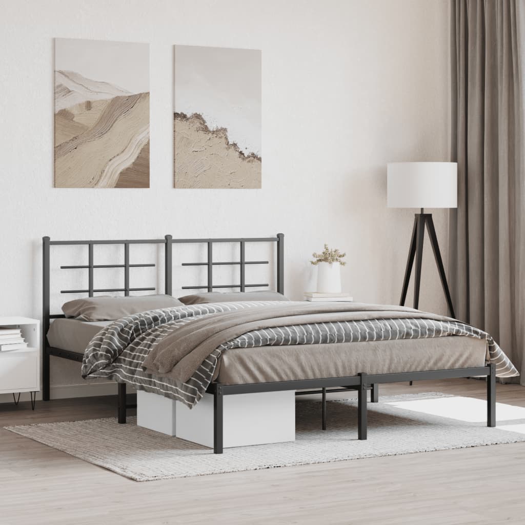 Metal Bed Frame Without Mattress 75X190Cm